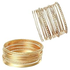 34pcs bangles womens for sale  Delivered anywhere in UK