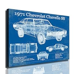 1971 Chevelle SS 454 Classic Cars Vintage Blueprint for sale  Delivered anywhere in Canada
