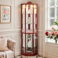 Lighted corner curio for sale  Delivered anywhere in USA 