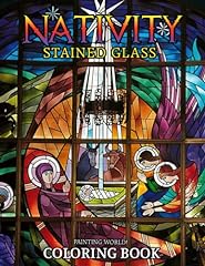 Nativity stained glass for sale  Delivered anywhere in USA 