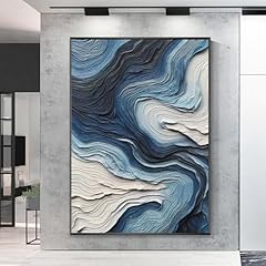 Blue abstract textured for sale  Delivered anywhere in USA 