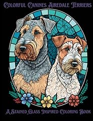 Colorful canines airedale for sale  Delivered anywhere in UK