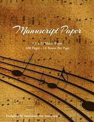 Manuscript paper full for sale  Delivered anywhere in USA 