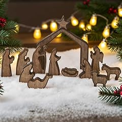 Festglox wooden nativity for sale  Delivered anywhere in USA 