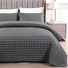 Qucover grey bedspreads for sale  Delivered anywhere in UK