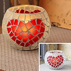 Teelichthalter mosaikglas kerz gebraucht kaufen  Wird an jeden Ort in Deutschland