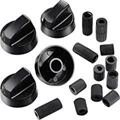 4 Pack Black Control Knobs Replacement with 12 Adapters for sale  Delivered anywhere in Canada