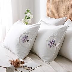 White embroidery pillowcases for sale  Delivered anywhere in USA 