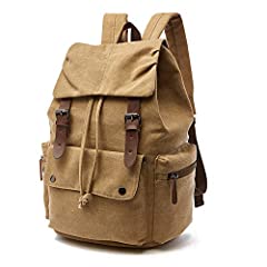 Rufun canvas backpack for sale  Delivered anywhere in UK