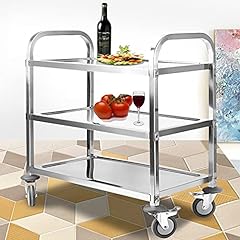 ybaymy 3 Shelf Utility Service Cart 950 x 500 x 950mm for sale  Delivered anywhere in Ireland