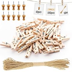 100pcs wooden pegs for sale  Delivered anywhere in UK