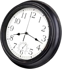 Outdoor black clock for sale  Delivered anywhere in UK