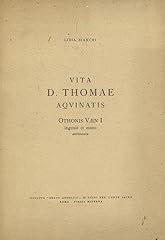 Vita thomae aquinatis. usato  Spedito ovunque in Italia 