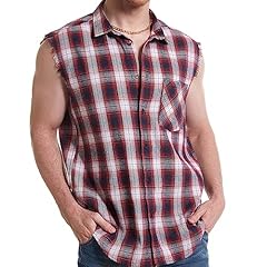 Cool plaid sleeveless for sale  Delivered anywhere in USA 