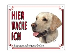 Warntafel labrador hell gebraucht kaufen  Wird an jeden Ort in Deutschland