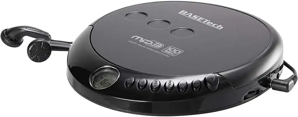 Basetech MPCD-122C Discman CD, CD-R, CD-RW, MP3 Zwart tweedehands  