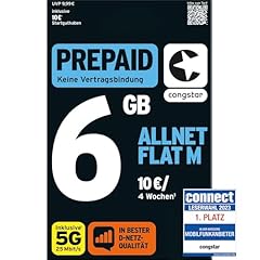 Congstar prepaid allnet gebraucht kaufen  Wird an jeden Ort in Deutschland