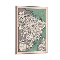 Old map brazil for sale  Delivered anywhere in USA 