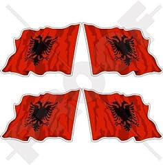 Albania albanian waving usato  Spedito ovunque in Italia 
