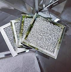 Modern crystal mirror for sale  Delivered anywhere in UK