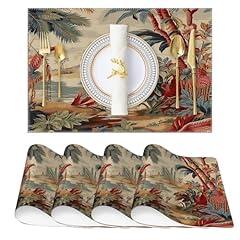Yinrune chinoiserie placemats for sale  Delivered anywhere in USA 