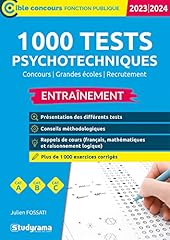 000 tests psychotechniques d'occasion  Livré partout en Belgiqu