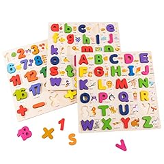Xjyqjd wooden alphabet for sale  Delivered anywhere in USA 