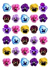 Ediblecakedecorations pansy fl for sale  Delivered anywhere in Ireland