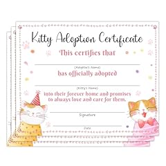 Cat adoption certificates for sale  Delivered anywhere in USA 