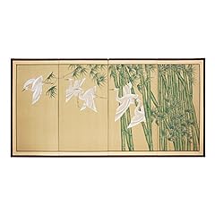 Used, Oriental Furniture Traditional Chinese and Japanese Paintings, 24 by 48-Inch Bamboo Escape Oriental Decorative Wall Art Screen for sale  Delivered anywhere in Canada