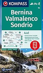 Kompass wanderkarte bernina usato  Spedito ovunque in Italia 