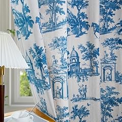 Linen toile curtains for sale  Delivered anywhere in UK