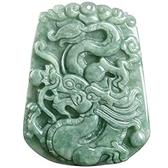WCOCOW Feng Shui Jadeite Dragon Pendant Necklace Authentic, used for sale  Delivered anywhere in Canada