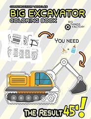 Big excavator coloring for sale  Delivered anywhere in UK