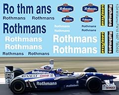 Rothmans decals williams for sale  Delivered anywhere in Ireland