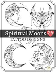 Spiritual moons tattoo for sale  Delivered anywhere in UK