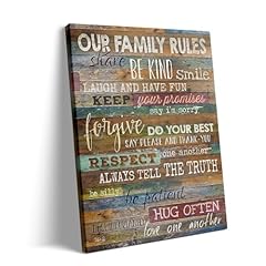 Family rules canvas for sale  Delivered anywhere in USA 