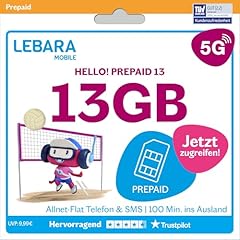 Lebara prepaid sim gebraucht kaufen  Wird an jeden Ort in Deutschland