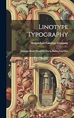 Linotype typography linotype usato  Spedito ovunque in Italia 