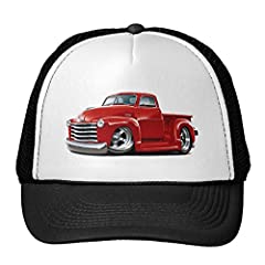 Juniors' 1950-52 Chevy Red Truck Trucker Hat for sale  Delivered anywhere in USA 