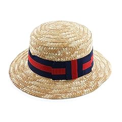 Straw boater hat for sale  Delivered anywhere in UK