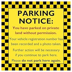 Private parking sticker for sale  Delivered anywhere in Ireland