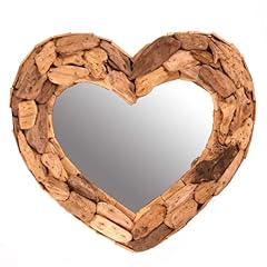 Heart driftwood mirror for sale  Delivered anywhere in UK