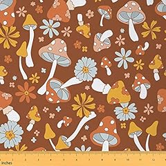 Cartoon mushrooms fabric for sale  Delivered anywhere in USA 