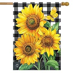 Checkered sunflowers summer for sale  Delivered anywhere in USA 