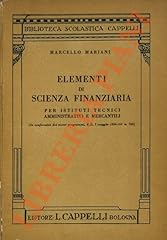 Elementi scienza finanziaria usato  Spedito ovunque in Italia 