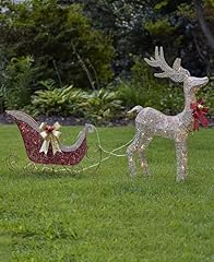 Gold glitter reindeer for sale  Delivered anywhere in USA 