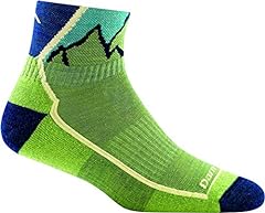 Darn Tough 3016 Hiker Jr. Kids' Unisex Merino Wool 1/4 Sock Height Light Cushion Socks - (Green, Large) for sale  Delivered anywhere in Canada