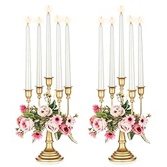 Nuptio gold candelabras for sale  Delivered anywhere in USA 
