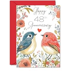 48th anniversary card for sale  Delivered anywhere in USA 